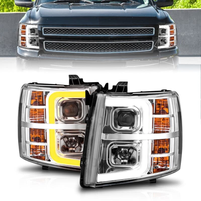 פנסי ראש ANZO LED/Projector לג'יפ רנגלר