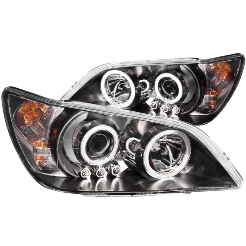 פנסי חזית ANZO LED/פרוג'קטור עם הלו לג'יפ רנגלר