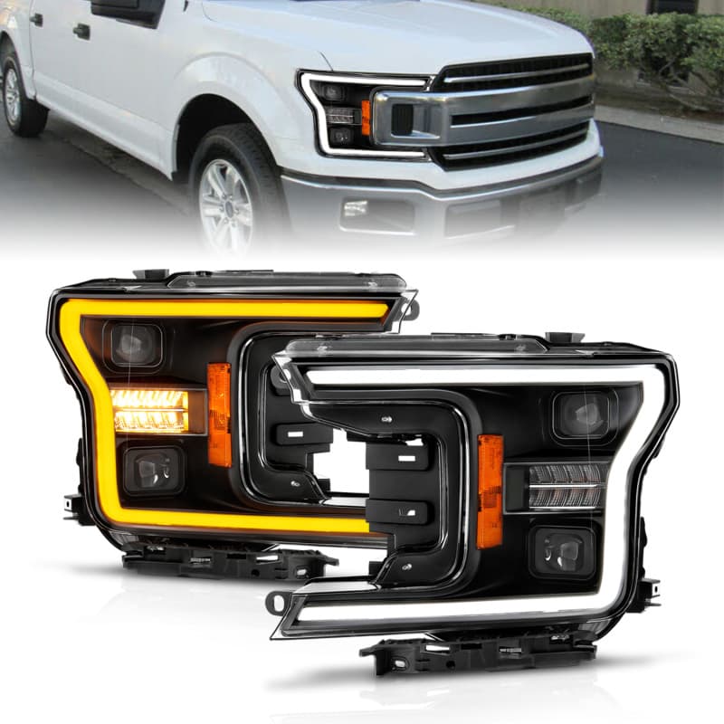 פנסים קדמיים ANZO LED לג'יפ פורד F-150