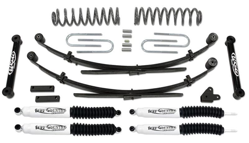 הגבהה 3.5 אינץ' Tuff Country לג'יפ צ'ירוקי עם קפיצים אחוריים (SX8000)