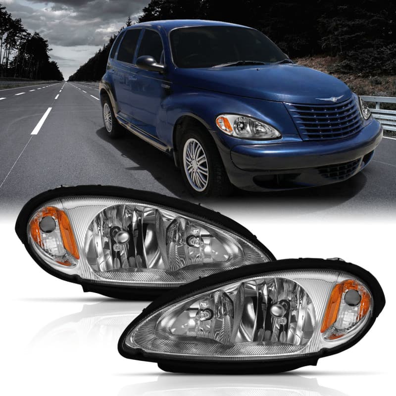 פנסי ראש ANZO Crystal Chrome לג'יפ רנגלר