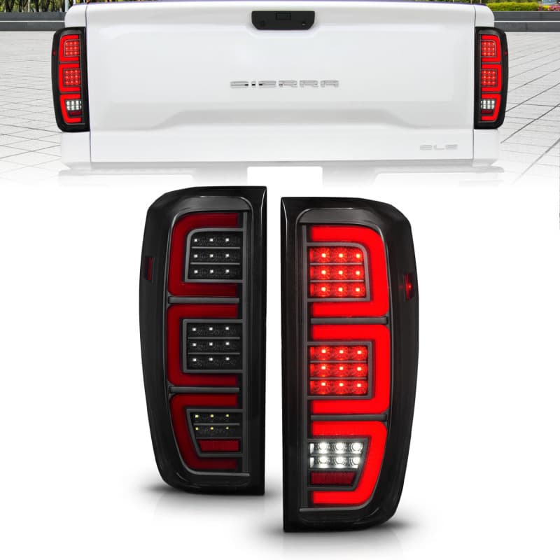 פנסי אחוריים LED ANZO לרכב GMC סיירה