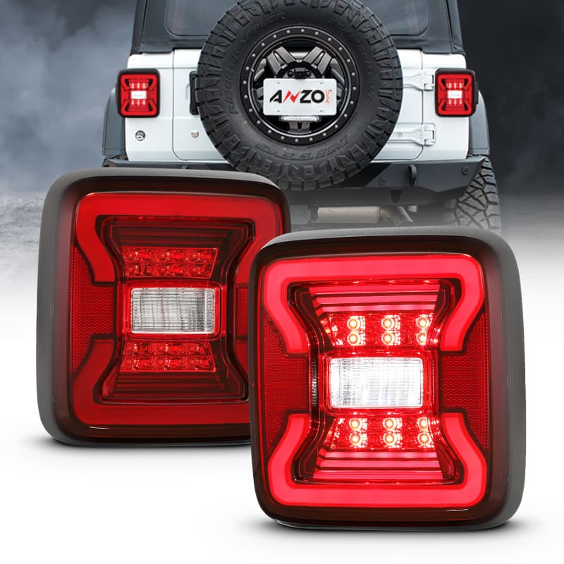 פנסי אחוריים LED ANZO לג'יפ רנגלר JL